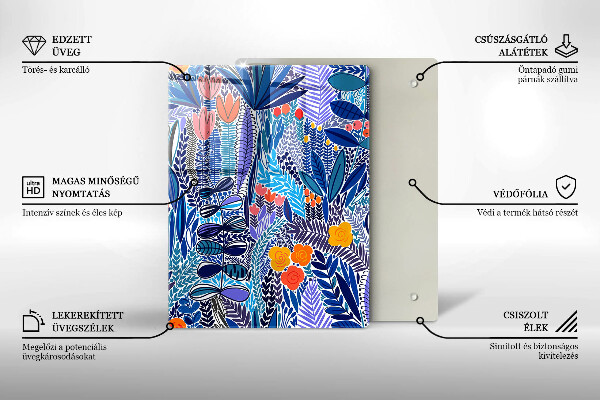 Skleněná krájecí deska Malovaná louka