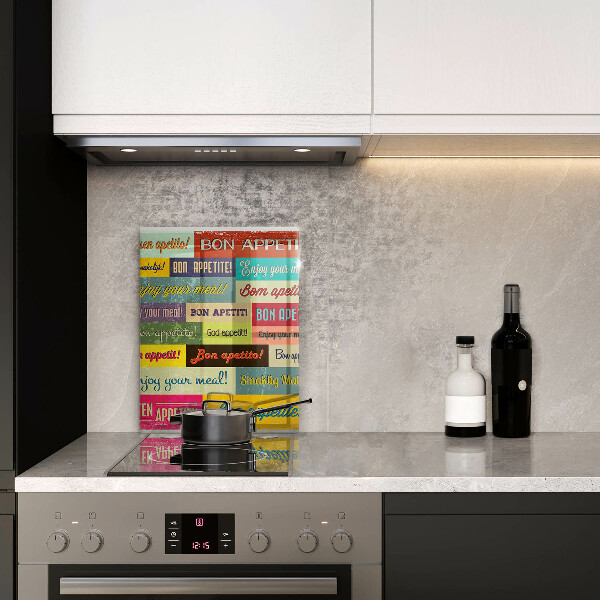 Skleněná krájecí deska Titulky Jazyky dobré chuti