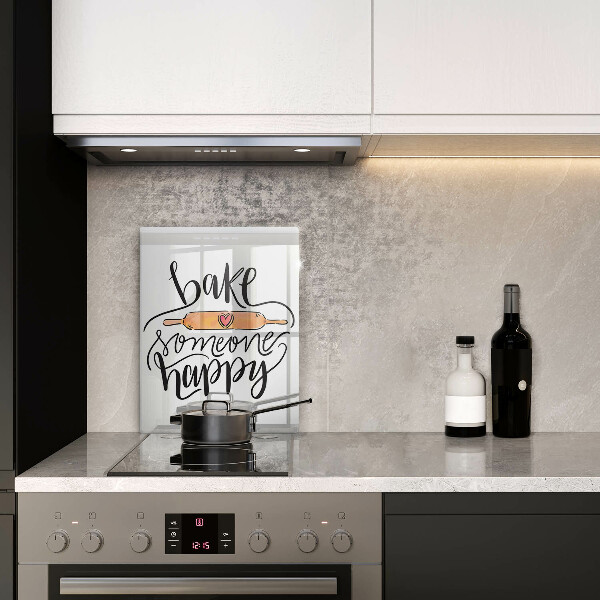 Skleněná krájecí deska Bake someone happy