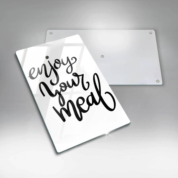 Skleněná krájecí deska Enjoy your meal