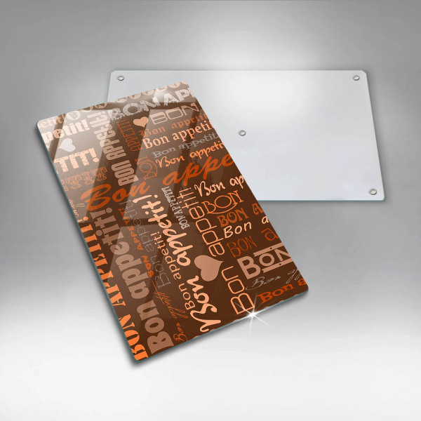 Skleněná krájecí deska Bon appetit