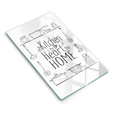 Skleněné krájecí prkénko Nápis věta