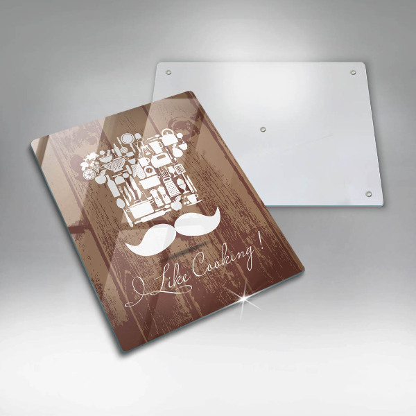 Skleněné krájecí prkénko I like cooking
