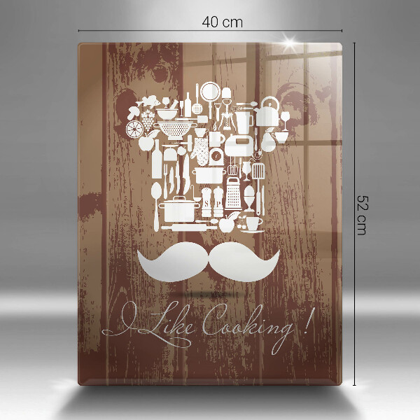 Skleněné krájecí prkénko I like cooking