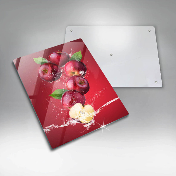 Skleněné krájecí prkénko Šťavnatá jablka ve vodě