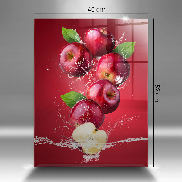 Skleněné krájecí prkénko Šťavnatá jablka ve vodě