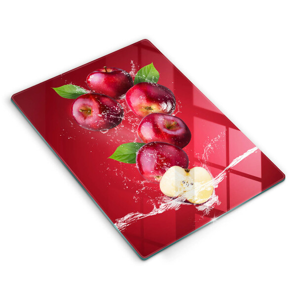 Skleněné krájecí prkénko Šťavnatá jablka ve vodě
