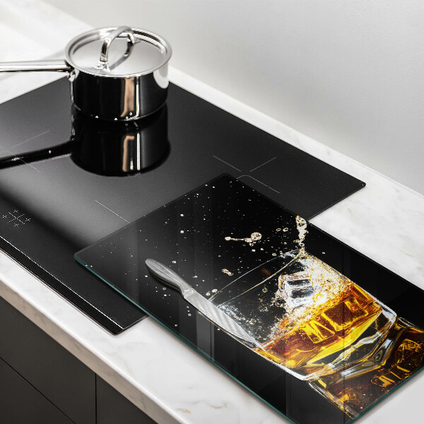 Skleněné krájecí prkénko Sklenka whisky