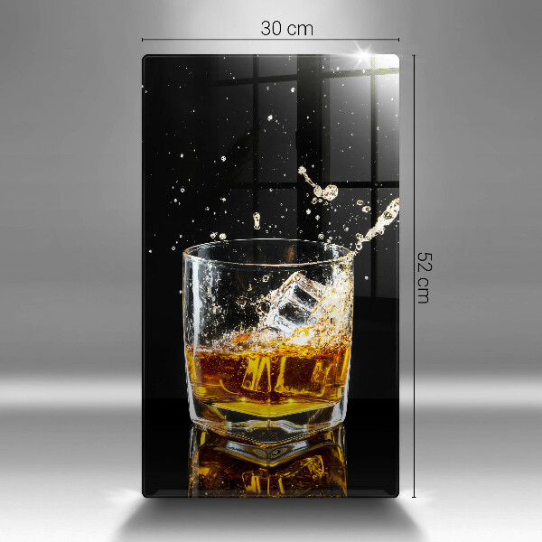 Skleněné krájecí prkénko Sklenka whisky