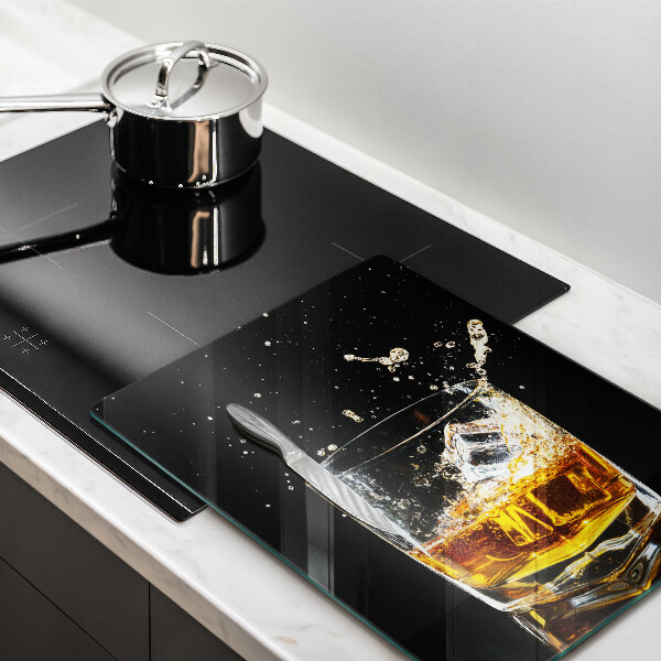 Skleněné krájecí prkénko Sklenka whisky