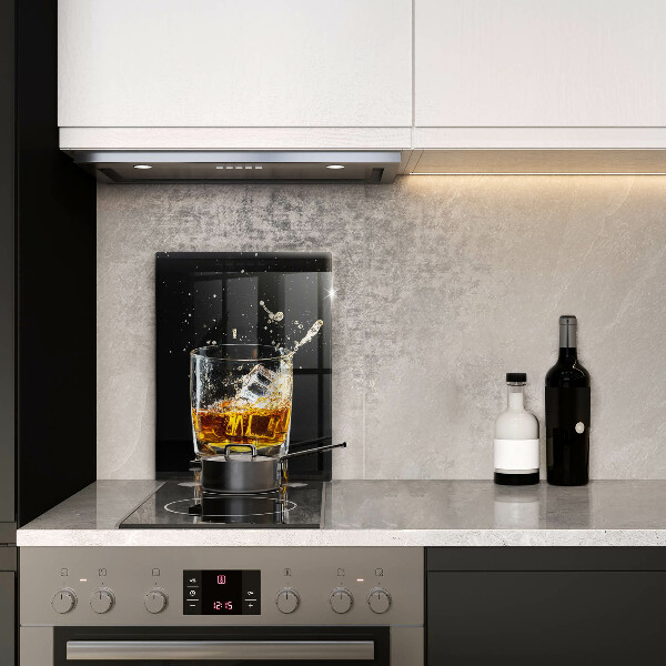 Skleněné krájecí prkénko Sklenka whisky