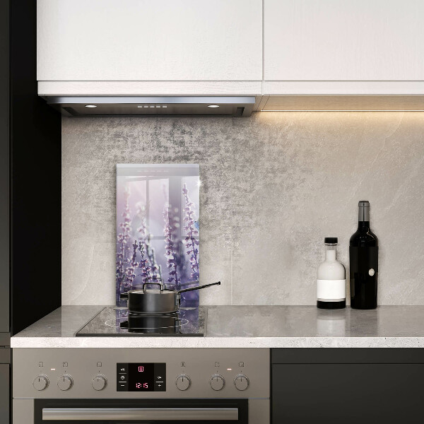 Skleněná krájecí deska Divoké květiny a motýl