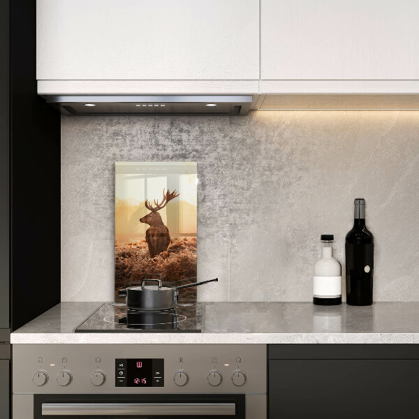 Skleněná krájecí deska Jelen v poli