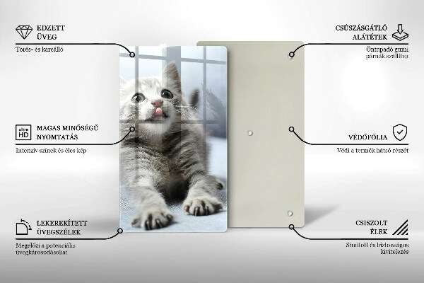 Skleněná krájecí deska Malé roztomilé kotě