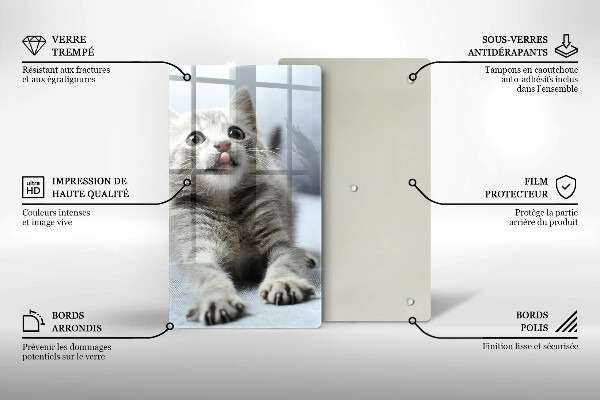 Skleněná krájecí deska Malé roztomilé kotě