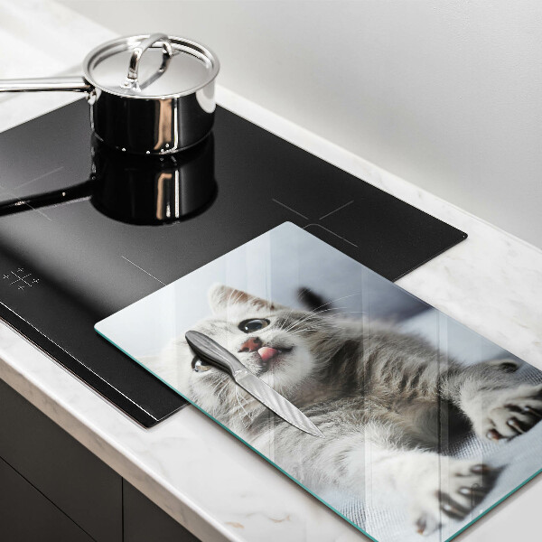 Skleněná krájecí deska Malé roztomilé kotě