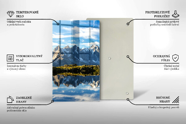 Skleněná krájecí deska Horská krajina