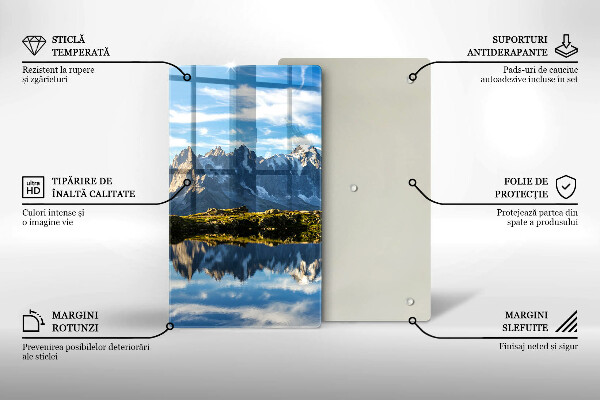 Skleněná krájecí deska Horská krajina