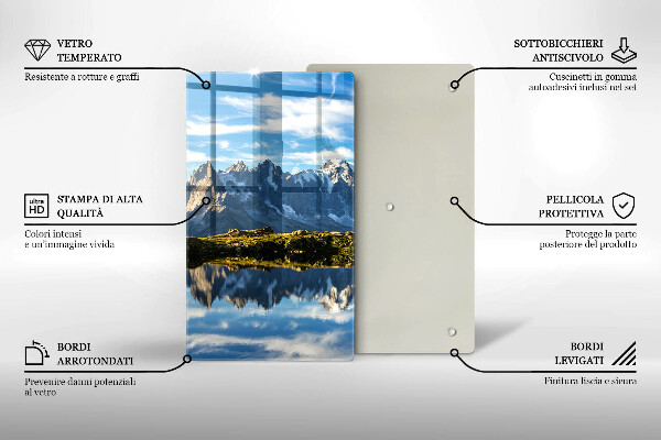 Skleněná krájecí deska Horská krajina