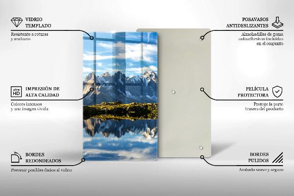 Skleněná krájecí deska Horská krajina