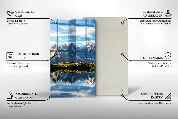 Skleněná krájecí deska Horská krajina