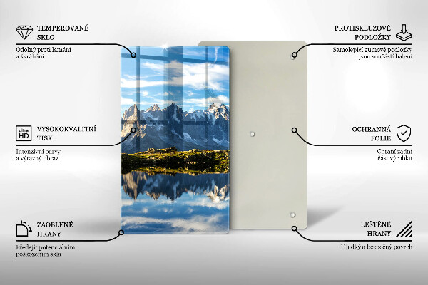 Skleněná krájecí deska Horská krajina