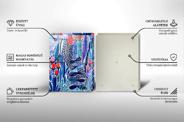 Skleněná krájecí deska Malovaná louka