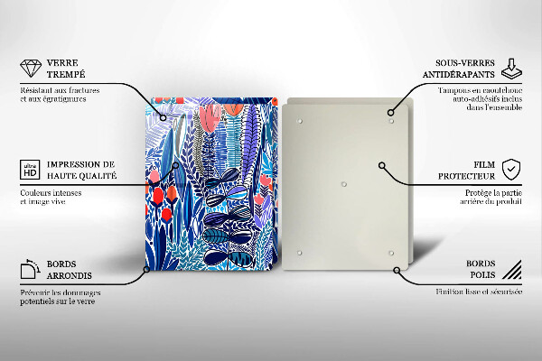 Skleněná krájecí deska Malovaná louka