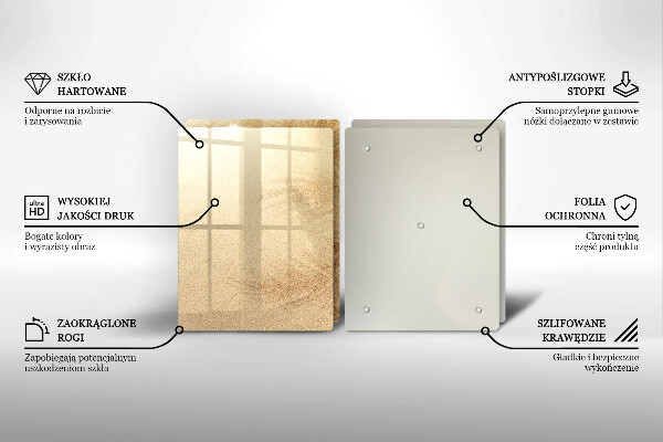 Skleněná krájecí deska Pláž písek dovolená