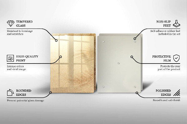 Skleněná krájecí deska Pláž písek dovolená