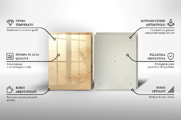 Skleněná krájecí deska Pláž písek dovolená