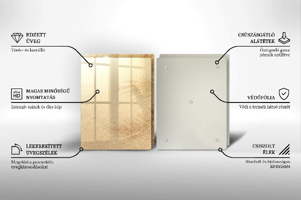 Skleněná krájecí deska Pláž písek dovolená