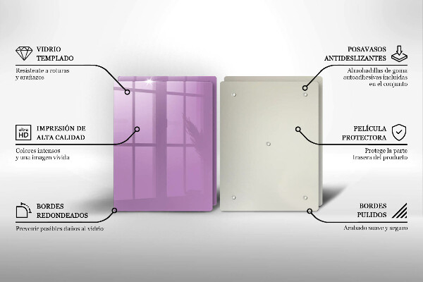 Skleněné krájecí prkénko Barva fialová