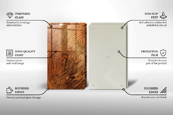 Skleněná krájecí deska Dřevo stromu