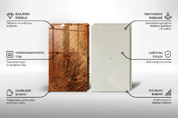 Skleněná krájecí deska Dřevo stromu