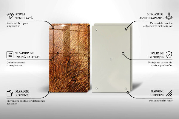 Skleněná krájecí deska Dřevo stromu