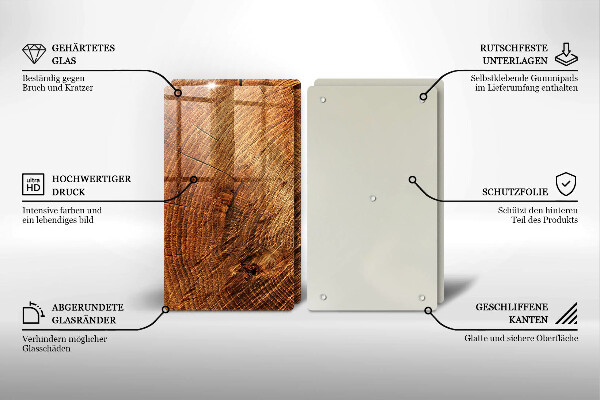 Skleněná krájecí deska Dřevo stromu