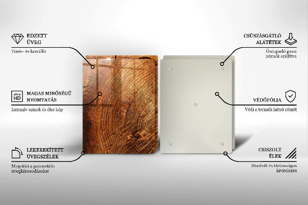 Skleněná krájecí deska Dřevo stromu