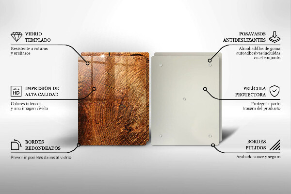 Skleněná krájecí deska Dřevo stromu