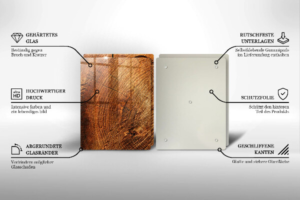 Skleněná krájecí deska Dřevo stromu