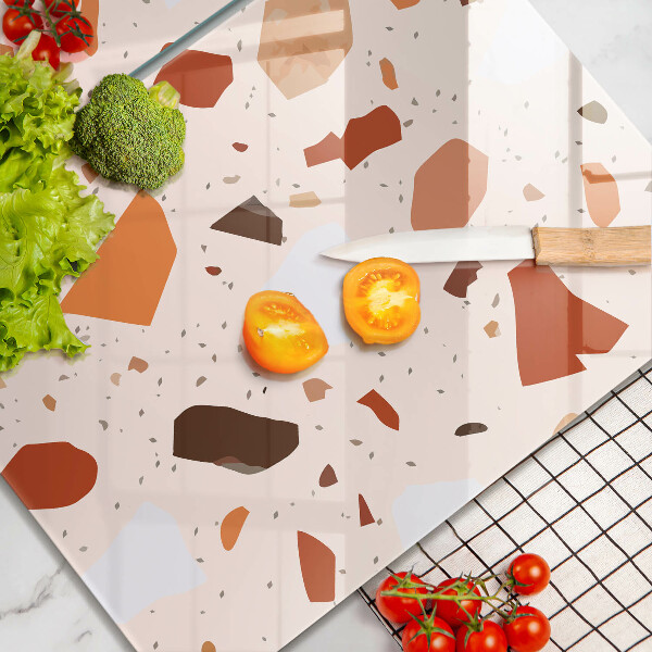 Skleněné krájecí prkénko Dekorativní kamenina