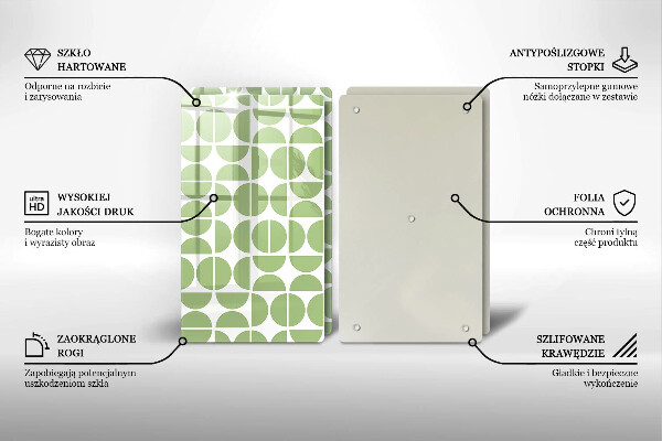 Skleněná krájecí deska Vzor boho tvarů