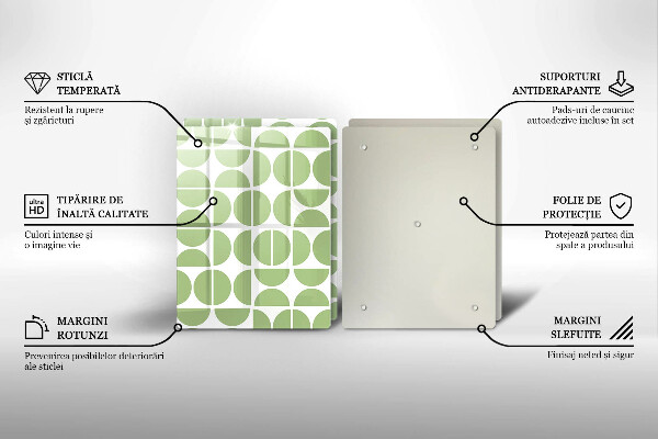 Skleněná krájecí deska Vzor boho tvarů