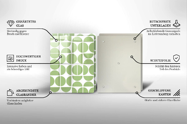 Skleněná krájecí deska Vzor boho tvarů