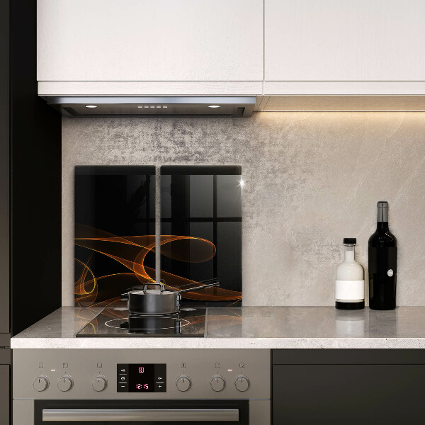 Skleněná krájecí deska Abstraktní linie