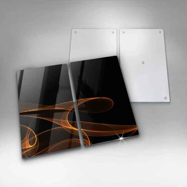 Skleněná krájecí deska Abstraktní linie