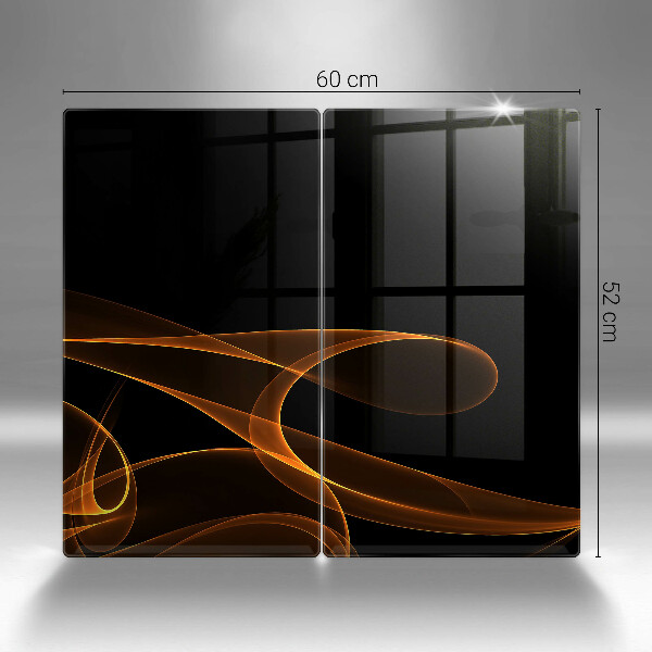 Skleněná krájecí deska Abstraktní linie