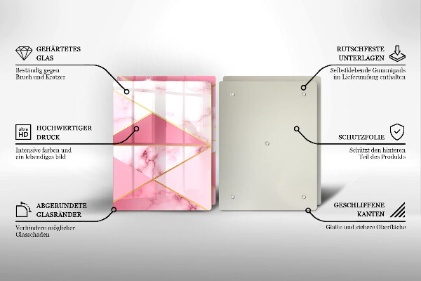 Skleněná krájecí deska Geometrický mramor