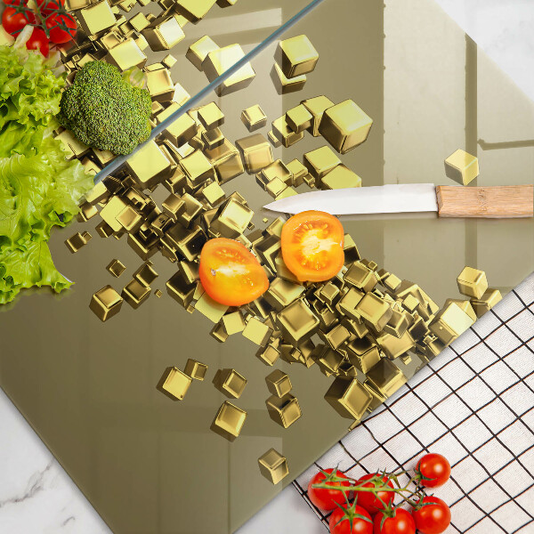 Skleněná krájecí deska Abstraktní 3d geometrie