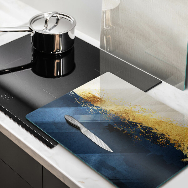 Skleněná krájecí deska Zlatá abstrakce